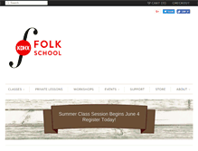 Tablet Screenshot of folkschoolstl.org